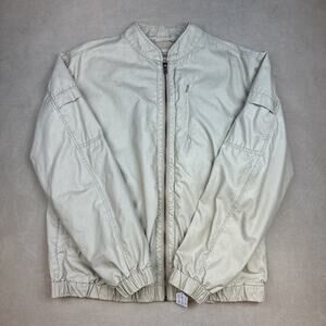 Zanerobe Men's Lightweight Bomber Jacket Beige Size M